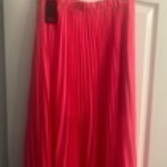 ARMANI EXCHANGE BRIGHT PINK MIDI SKIRT - PARTIALLY LINED.  LARGE - Picture 1 of 14